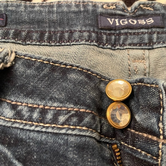 Vigoss Women’s jeans, Like new, 13/14, length 33, embellished! - Picture 4 of 5
